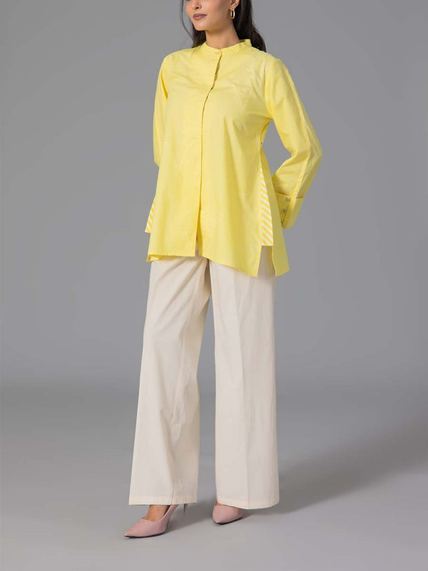 Yellow 60'S Poplin Top