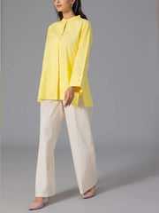 Yellow 60'S Poplin Top