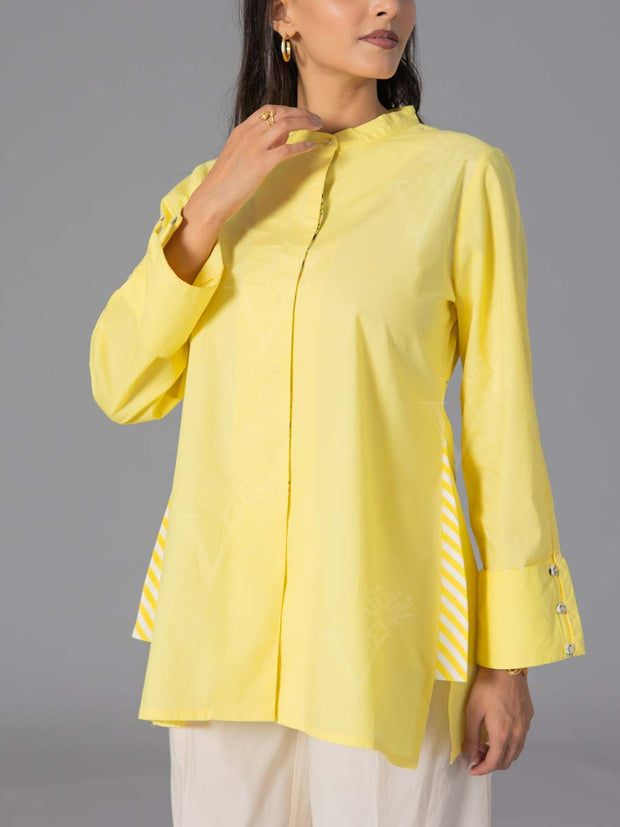 Yellow 60'S Poplin Top