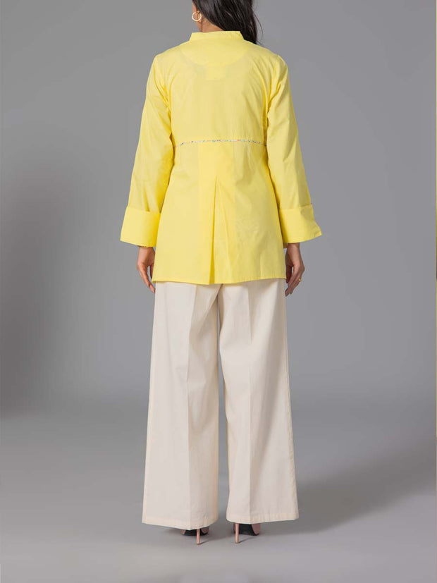 Yellow 60'S Poplin Top