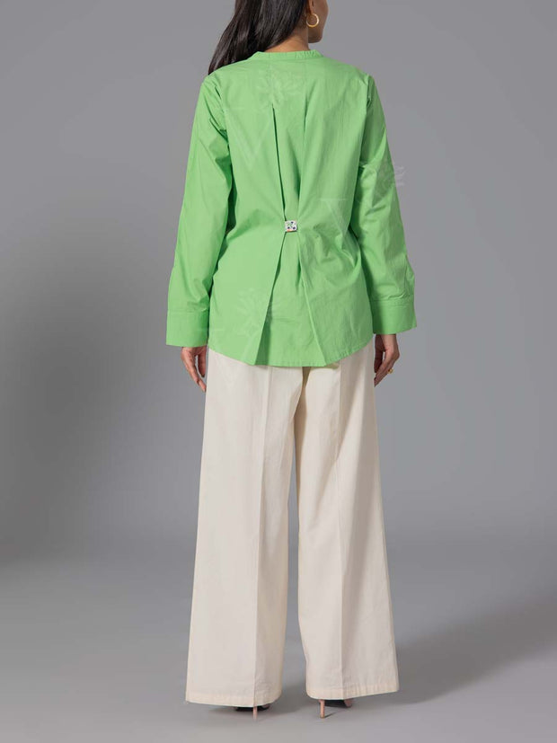 Bud Green 60'S Poplin Top