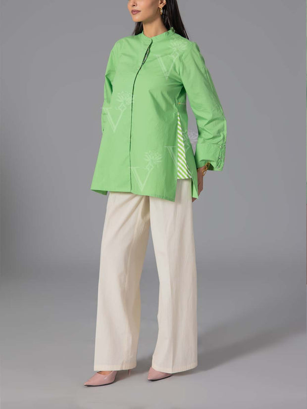 Bud Green 60'S Poplin Top