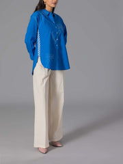 Princess Blue 60'S Poplin Top