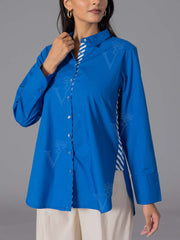 Princess Blue 60'S Poplin Top
