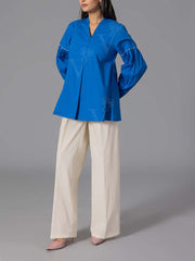 Princess Blue 60'S Poplin Top