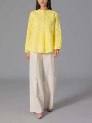 Yellow 60'S Poplin Top