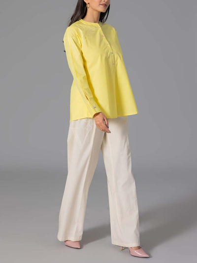 Yellow 60'S Poplin Top