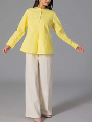 Yellow 60'S Poplin Top