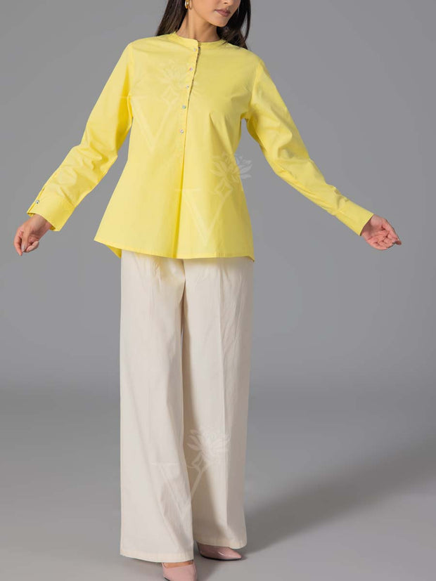 Yellow 60'S Poplin Top