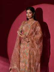 Brown Vasansi Silk Suit Set