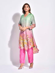 Multi Color Vasansi Silk Co-ord Set