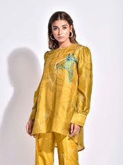 Mustard Vasansi Silk Co-Ord Set