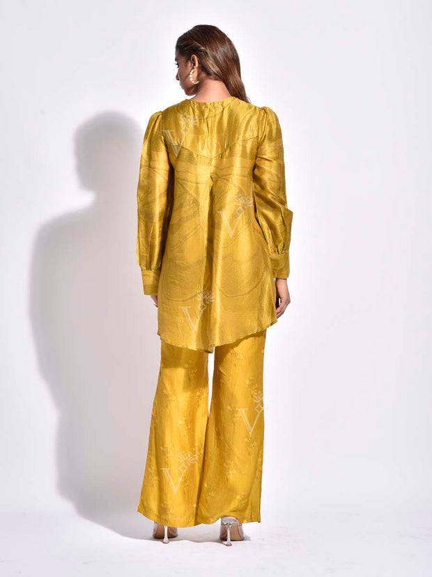 Mustard Vasansi Silk Co-Ord Set