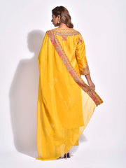 Yellow Embroidered Suit Set