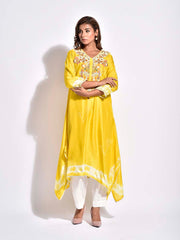 Yellow Embroidered Kurta Set