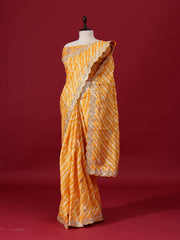 Mango yellow Vasansi Silk Saree