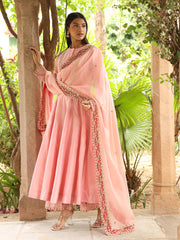 Soft Pink Chanderi Suit Set