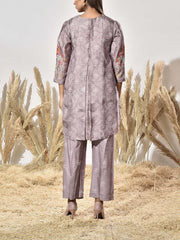 Grey Vasansi Silk Embroidered Co Ord Set