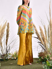 Multi Color Vasansi Silk Printed Co Ord Set