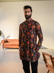 Jual Elephant Black  Ganganery Kurta For Men