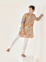 Cheetah Fairy Blue Ganganagery Kurta