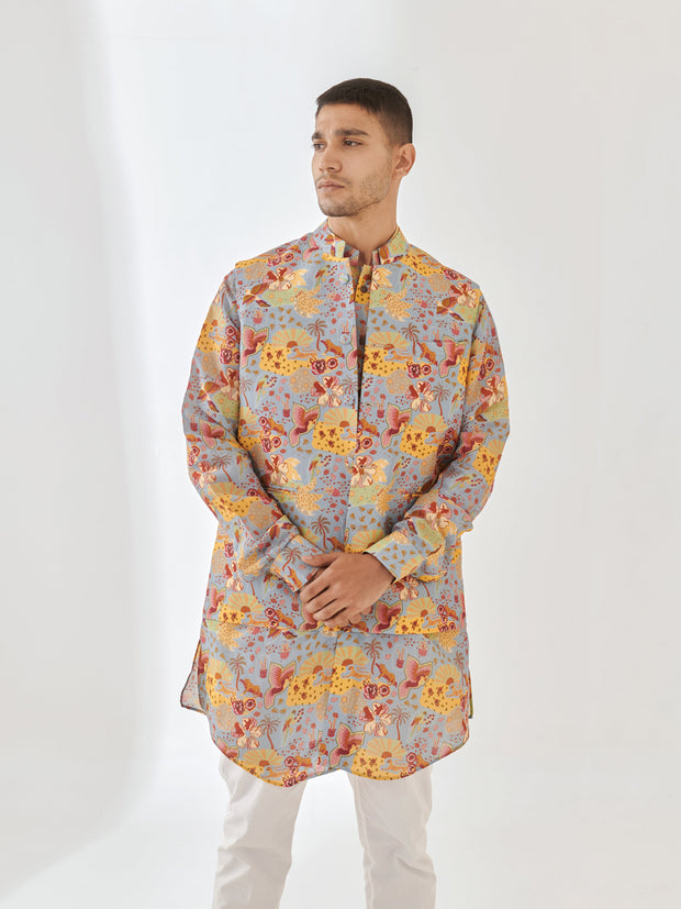 Cheetah Fairy Blue Kurta Bandi