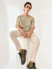 Dawn Chorus Oversize Hawaiian Collar Shirt