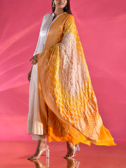 Yellow Georgette Zari Dupatta