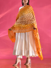 Yellow Georgette Zari Dupatta