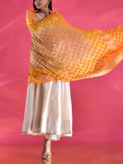 Yellow Georgette Zari Dupatta