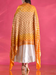 Yellow Georgette Zari Dupatta