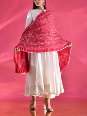 Pink Zari Dupatta