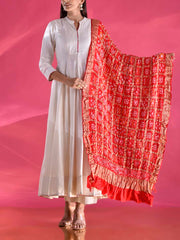 Red Zari Dupatta