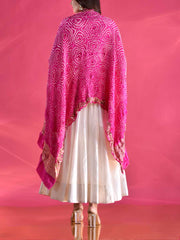 Pink Gajji Silk Zari Dupatta