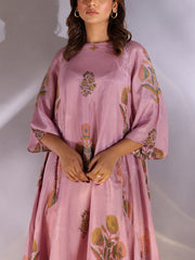 Onion Pink Cotton Silk Dress