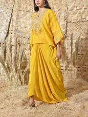 DD35, MTO, RK, cape set , drape skirt set 