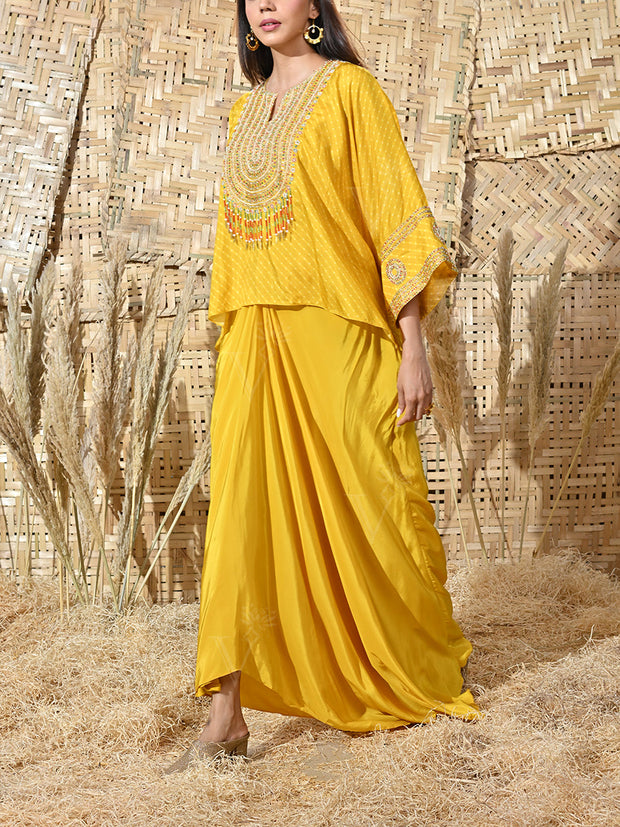 DD35, MTO, RK, cape set , drape skirt set 