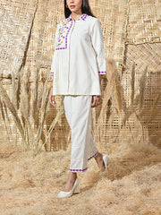 Off-White Cotton Co Ord Set