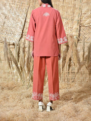 Rust Orange Cotton Co Ord Set