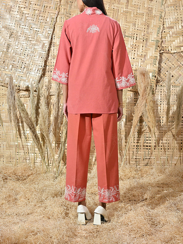 Rust Orange Cotton Co Ord Set