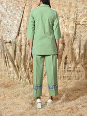 Green Cotton Co Ord Set