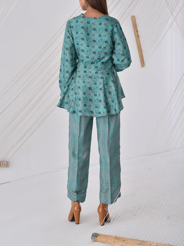 Pine Green Vasansi Silk Co-ord Set