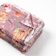 SOUNDARYA Rosewater Silk Cotton Reversible Quilt