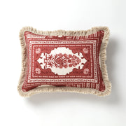 RUBY Red Throw Pillow