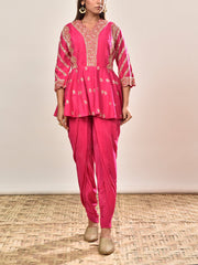 DD35, MTO, RK, peplum set , dhoti pants