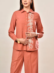 Rust Orange Cotton Co-ord Set