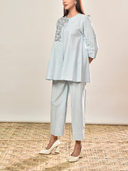 Blue Cotton Co-ord Set