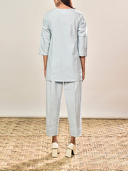 Blue Cotton Co-ord Set
