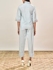 Powder Blue Cotton Co-ord Set
