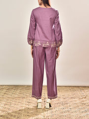 Purple Cotton Co-ord Set
